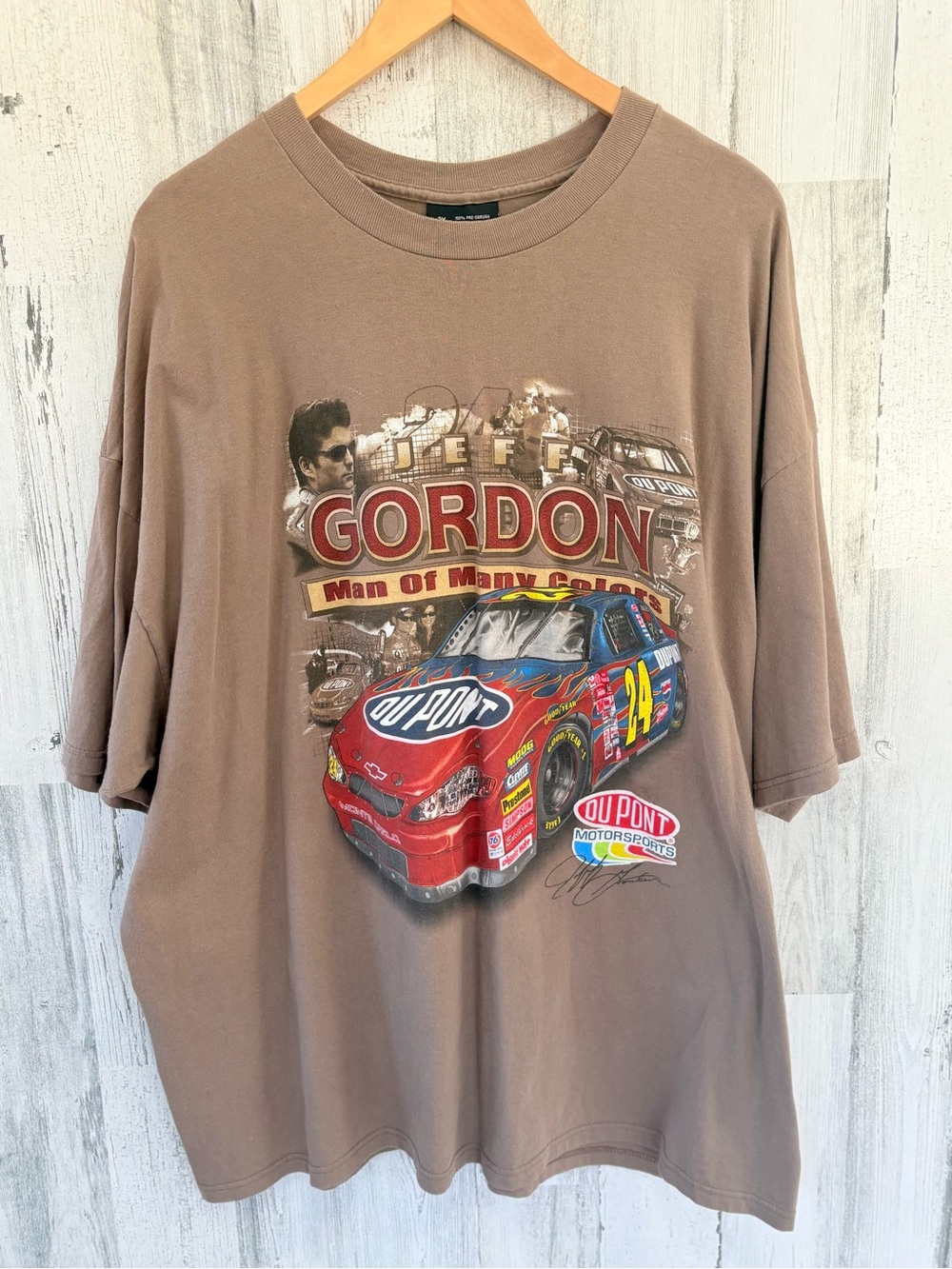 Chase Authentics Men’s Size 2XL Vintage 2001 Jeff Gordon NASCAR Short Sleeve Tee